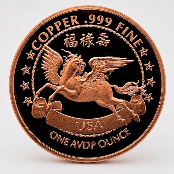 Year of the Horse 2026 copper round