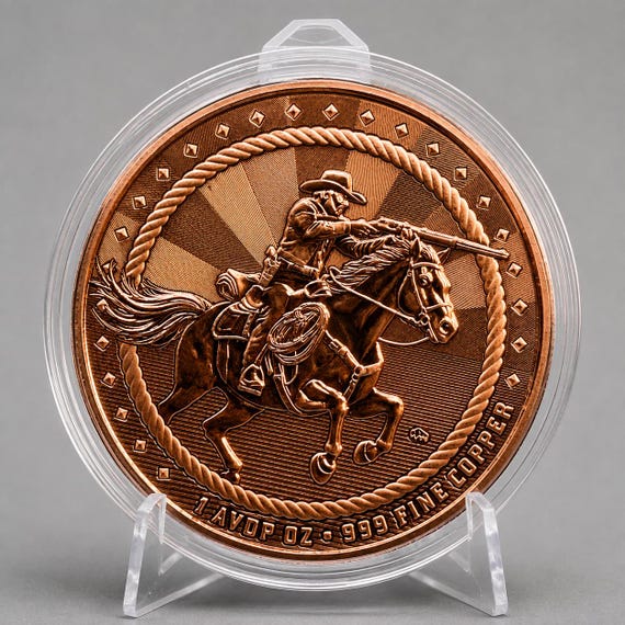 Cowboy copper round