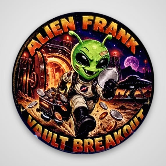 Alien Frank: Vault Breakout copper round