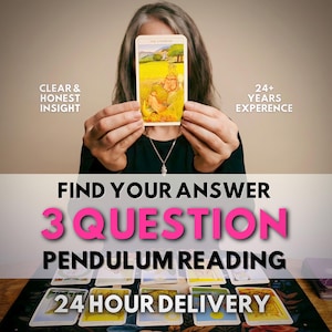 3 Question Pendulum Reading: Same Day Three Yes/No Clarity Questions