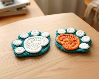 Cat Paw Coaster Crochet Pattern | Animal Drink Mat PDF Download