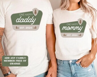 One Happy Camper Shirt, First Birthday Shirt, One Happy Camper Birthday, Matching Family, Mommy and Me Shirts, Camping 1st Birthday Outfit,