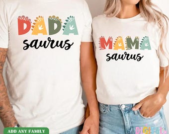 Three Rex Matching Family Birthday Shirts, Matching Family Dinosaur Shirts, Birthday, 3rd Birthday Shirt, Mama Daddy Saurus