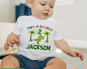 Personalized Three Rex Dinosaur Family Birthday Shirts - Matching 3 Rex Birthday Tee - Mom, Dad, Brother, Sister Dinosaur Theme Shirts