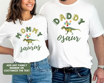 Three Rex Matching Family Birthday Shirts, Matching Family Dinosaur Shirts, Birthday, 3rd Birthday Shirt, Mama Daddy Saurus