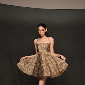 Gold Halter Dresses - Etsy