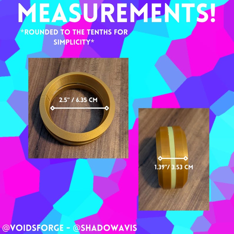 CUSTOM EDITION - Shadow's Inhibitor Rings - Plush/cosplay Accessory ...