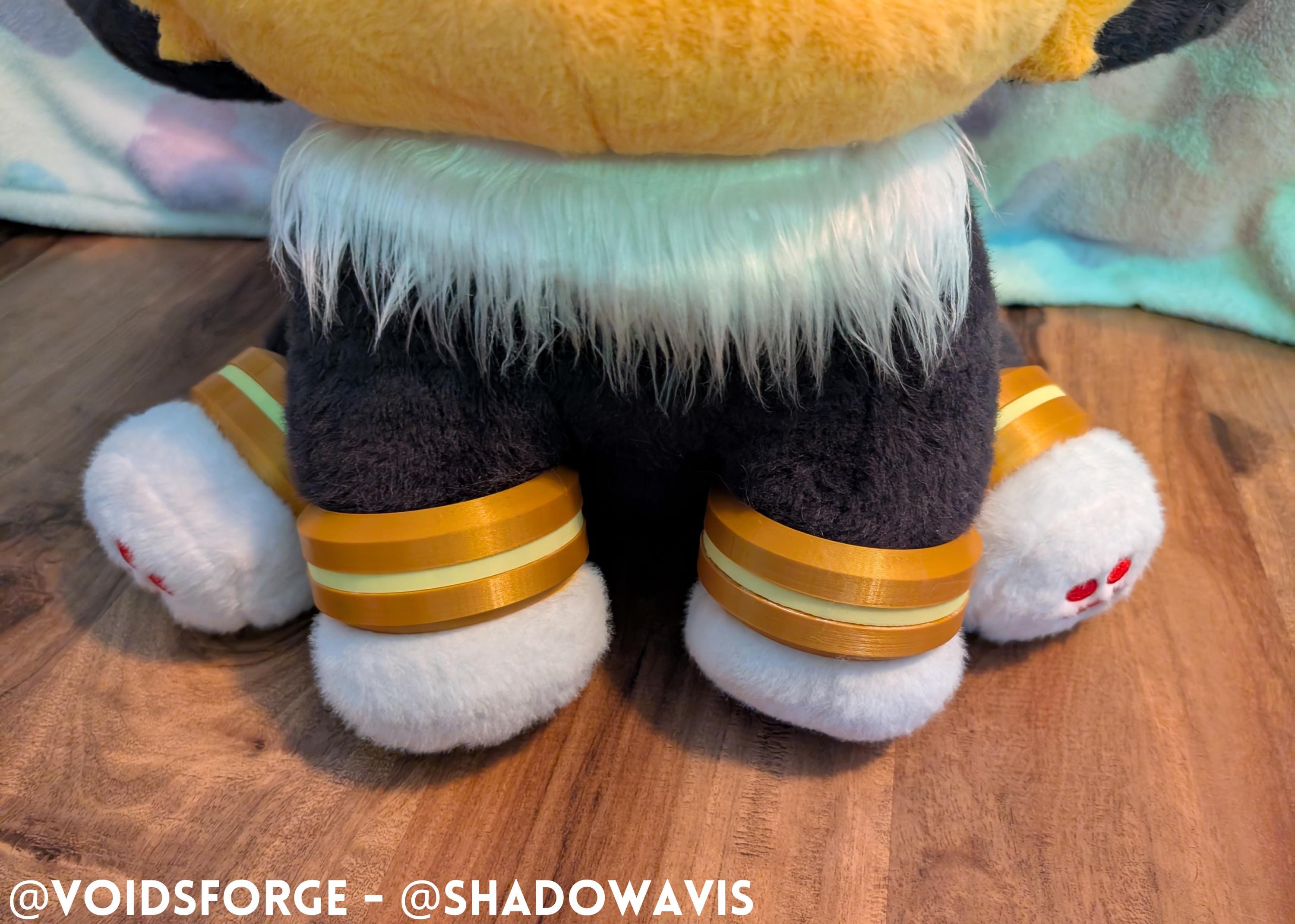 Cosplay Inhibitor Rings Shadow's Inhibitor Rings - Plush/cosplay Accessory - 3D Printed ...