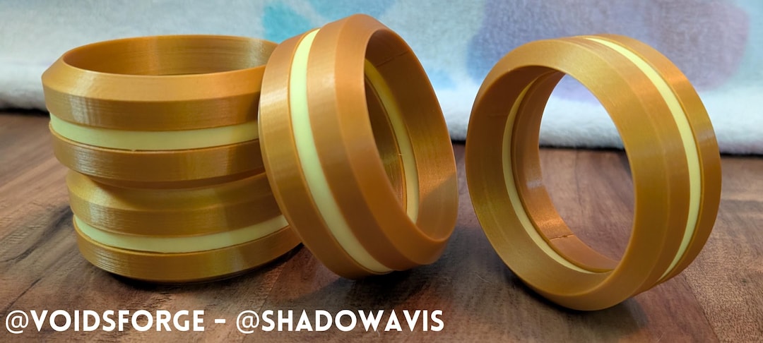 Shadow's Inhibitor Rings - Plush/cosplay Accessory - 3D Printed ...