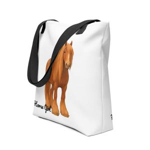 Horse Girl Red Horse Tote bag