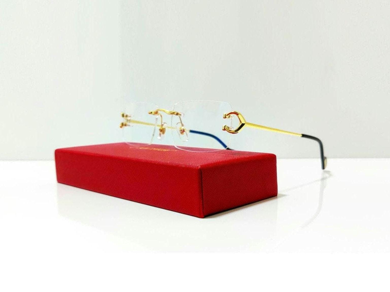 Cartier rimless glasses - Etsy 日本