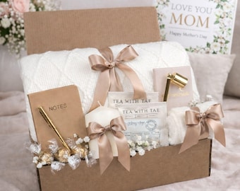 Mother’s Day Gift Box for Mom, Spa Gift Basket for Her, Self Care Gift, Gift from Daughter, Relaxation Gift, Send Directly to Mom