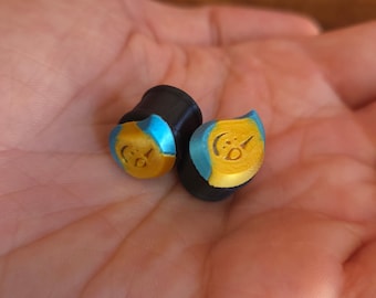 FFXIV Pictomancer Job Stone Plug Gauges 6mm - 51mm  | Final Fantasy XIV Soul Crystals