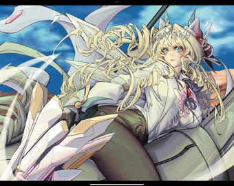 Crown from Goddess of Victory: Nikke Art Print 8.27x11.69