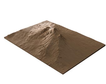 Mount Kilimanjaro -STL file CNC wood carving