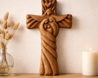 Cross  STL model relief CNC router wood carving & 3D printing, Digital Instant Download