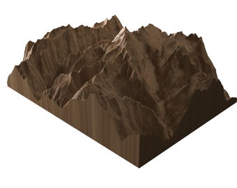 Grossglockner 3D Model STL File – CNC Carving & 3D Printing  (Digital Download)