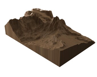 Matterhorn - STL-Datei CNC Holzschnitzerei