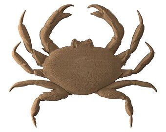 Krab STL-bestand CNC-houtsnijwerk