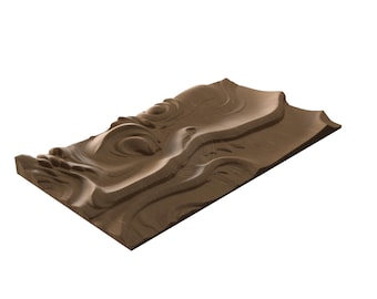Abstract Flow STL-bestand CNC-houtsnijwerk
