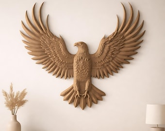 Eagle STL file CNC wood carving, router, 3D print