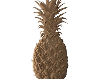 STL-bestand ananas, CNC-houtsnijwerk