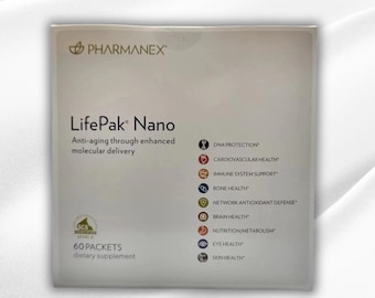 Nu Skin Pharmanex LifePak Nano Supplement 60 sobres Fórmula de nutrición diaria para el bienestar celular