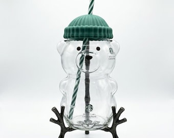 2026 Glass Starbucks Bearista Bear Cold Cup Holiday Limited Edition authentic