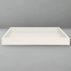 20 X 20 Ottoman Tray, Velvet Matte Finish, Modern Coffee Table Tray, Decorative Square Catchall