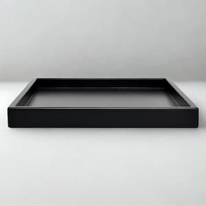 18 X 12 Ottoman Tray, Velvet Matte Finish, Modern Coffee Table Tray, Decorative Rectangle Catchall, Shallow Rectangle Catchall Large Tray