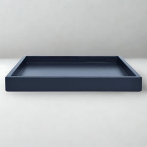 16 X 16 Ottoman Tray, Velvet Matte Finish, Modern Coffee Table Tray, Decorative Rectangle Catchall