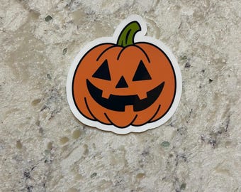 Pumpkin Sticker l Gloss or Holographic Laminate l Waterproof Decal