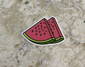 Watermelon Sticker l Gloss or Holographic Laminate l Waterproof Decal