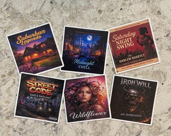 Custom Vinyl Album Cover Sticker l Any Album Of Your Choice l Gloss or Holographic