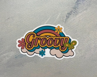 Groovy Sticker l Gloss or Holographic l Waterproof Decal