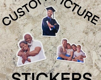 Custom Picture Portrait Sticker l Gloss or Holographic l Waterproof Decal