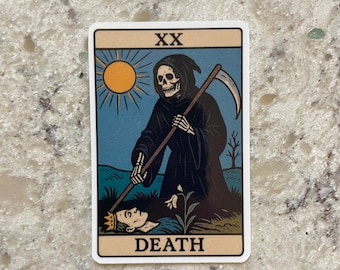 Death Tarot Card Sticker l Gloss or Holographic l Waterproof Decal