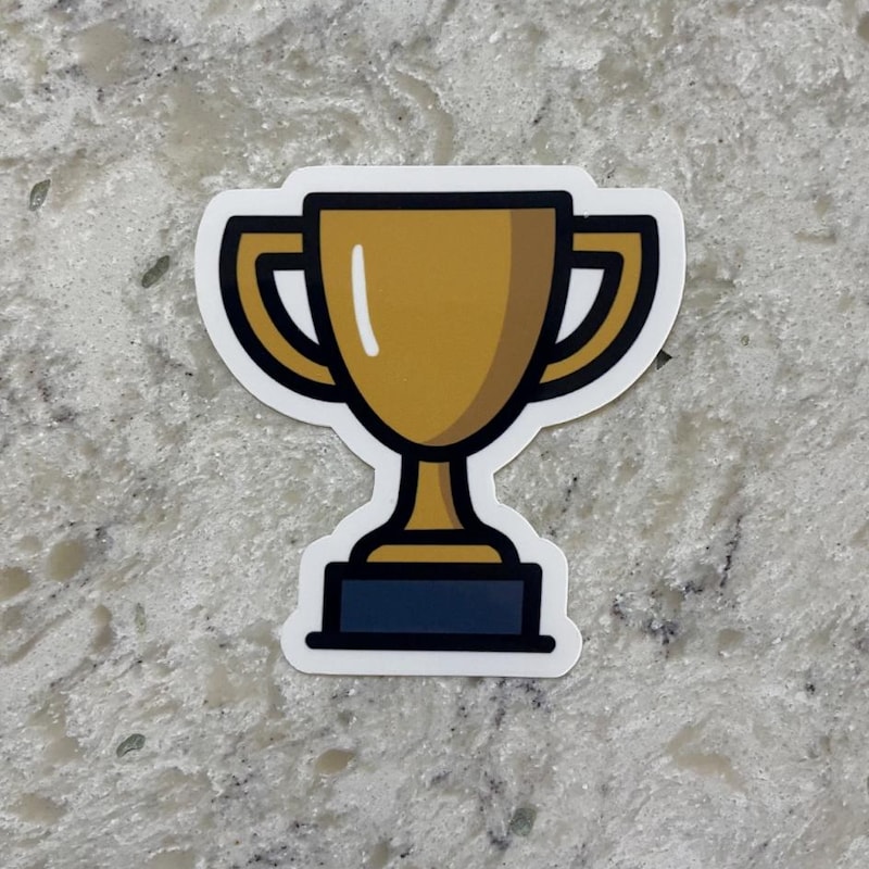 Trophy Stickers - Etsy