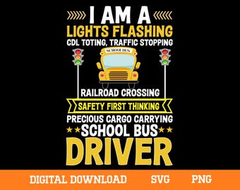 School Bus Driver SVG: Funny Bus Life Cut File (Digital Download)