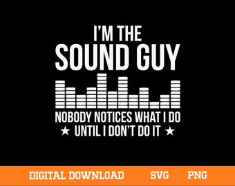 Sound Guy SVG, Audio Engineer Cricut Cut File (Digital Download)