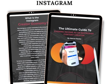 How to Make Money on Instagram | Content Creator eBook | Social Media Income Guide