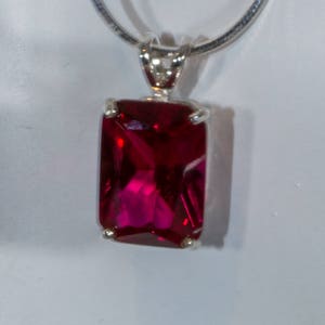Massive ruby pendant.