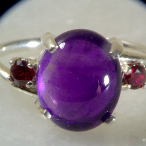 Large Accented Amethyst Ring.