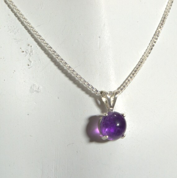Amethyst Cabochon Pendant