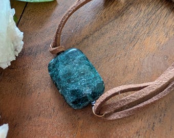 Gemstone Adjustable Bracelet with Vegan Leather Accents — Boho Chic Crystal Healing Jewelry — Sustainable Handmade Gift for Her — Stackable