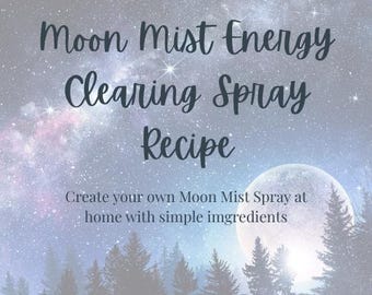 Moon Mist Spray DIY Recipe | Spiritual Room Spray | Aura Cleansing | Reiki | Meditation | Energy Cleanse