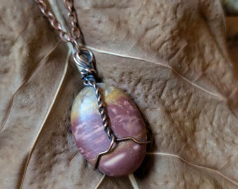 Picture Jasper Talisman Necklace | Grounding Stone | Earth Magic | Copper Wire Wrapped Crystal Pendant