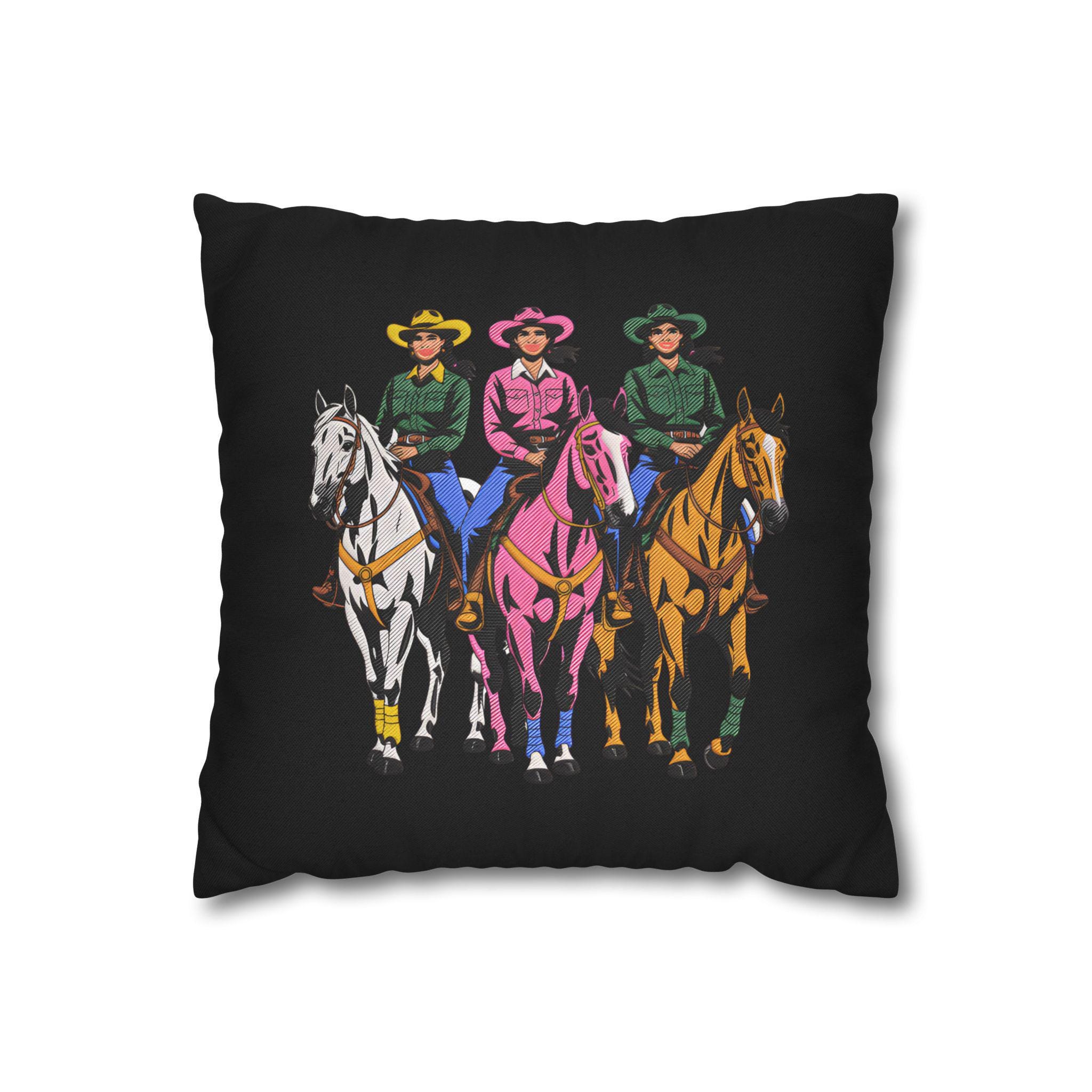 Cowgirl Horse Riders Embroidery Design, Western Machine Embroidery File ...