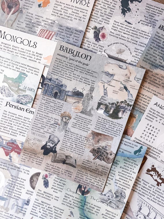 DIGITAL History Infographics | History Posters | Homeschool & Classroom Printable Visual Learning Resources