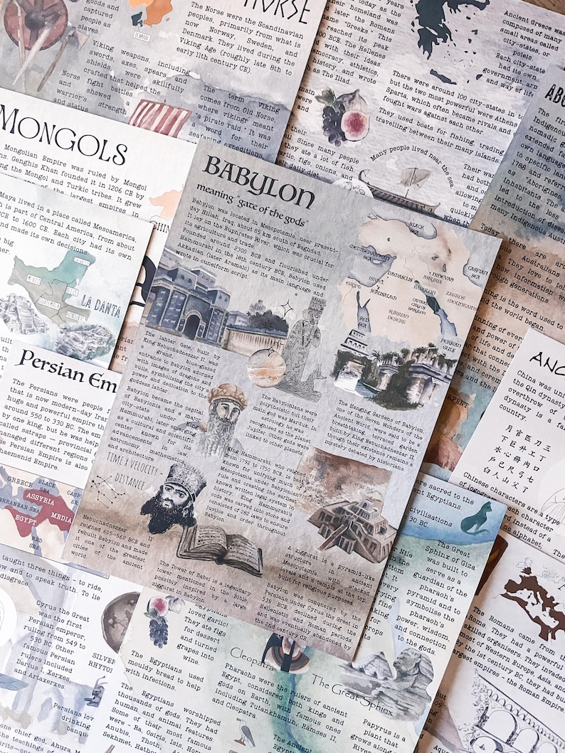 DIGITAL History Infographics | History Posters | Homeschool & Classroom Printable Visual Learning Resources image 1